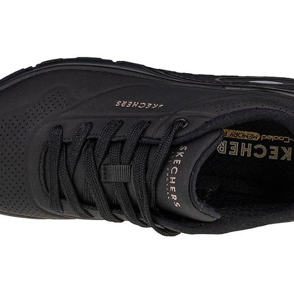 Skechers Women's Uno - Stand On Air Sneaker, Black/Black, US 9