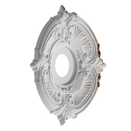 Ekena Millwork CMP16ATBDB Attica Thermoformed PVC Ceiling Medallion (Fits Canopies up to 5 5/8"), 16"OD x 3 1/2"ID x 1"P, Bright Coat Dark Bronze