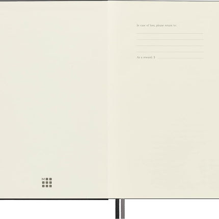 Moleskine - Classic Expanded Dotted Paper Notebook - Hard Cover and Elastic Closure Journal - Color Black - Size Large 13 x 21 A5 - 400 Pages