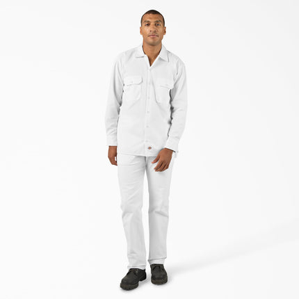 Dickies Flex Duck Canvas Utility Painter's Pants Men's Work Utility Pants, White, 34W x 32L, White, 34W x 32L