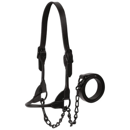 Weaver Leather Livestock Black Magic Show Halter, Medium