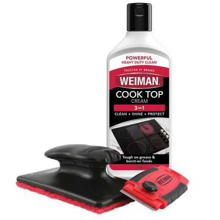 Weiman Cooktop Cleaner Kit - Cook Top Cleaner and 