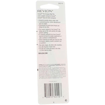 Revlon Rev Compact Emery File Size 1Ea Comapact Emeryl File Pack Of 4
