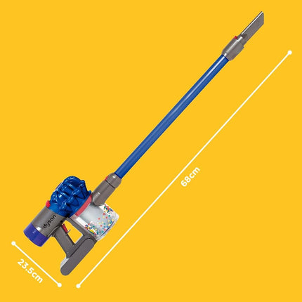 Casdon Dyson Cordless Toy Vacuum Cleaner Interactive & Officially Licensed Toy for Children Aged 3+ Realistic Role-Play Fun, Blue