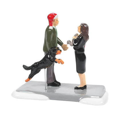 Department 56 Snow Village National Lampoon's Christmas Vacation Accessories Clark Margot and Snots Gone Figurine, 3.23 Inch, Multicolor