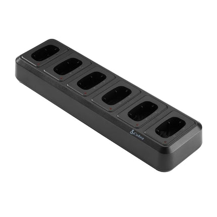 Station de charge de bureau 6 voies pour talkie-walkie professionnel Cobra PX avec câble de charge USB - Chargeur portable de bureau, compatible avec les modèles professionnels PX650