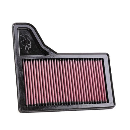 K&N 33-5029 Replacement air filter compatible with Ford Mustang,Heather,Red,2.3, 3.7 / Mustang GT 5.0 2015-2017