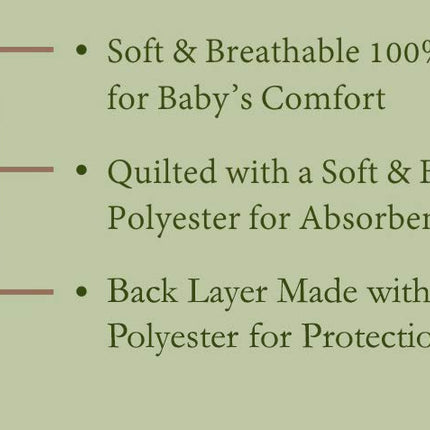 American Baby Company Waterproof Quilted Crib Size Fitted 2 Pack Mattress Cover Made with Organic Cotton Top Layer, Natural