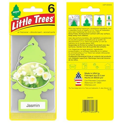 Little Trees Air Fresheners Car Air Freshener. Hanging Tree Provides Long Lasting Scent for Auto or Home. Jasmin, 24 Air Fresheners