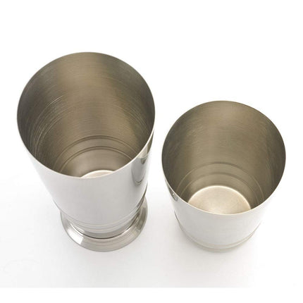 Barfly Cocktail Tin, Set (18 oz and 28 oz), Stainless Steel w/Embossed Ribs