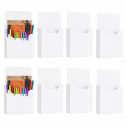 Gilprop 8 Pack Magnetic File Folder Holder for Whi