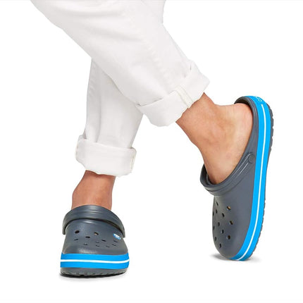 Crocs Unisex Crocband Clogs, Charcoal Ocean, 3 UK Men/ 4 UK Women