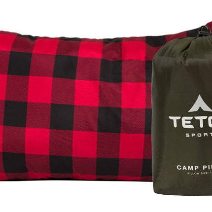 Teton Sports Camp Pillow Perfect for Camping and Travel; Ultralight Pillow; Black