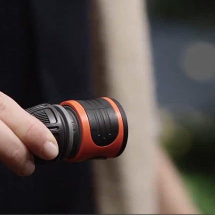 Gardena Water Stop 13 mm (1/2 inch) and 15 mm (5/8 inch): Connector with Water Stop, Power Grip, Great Hose-gripping Power, Simple Replacement (18213-20)