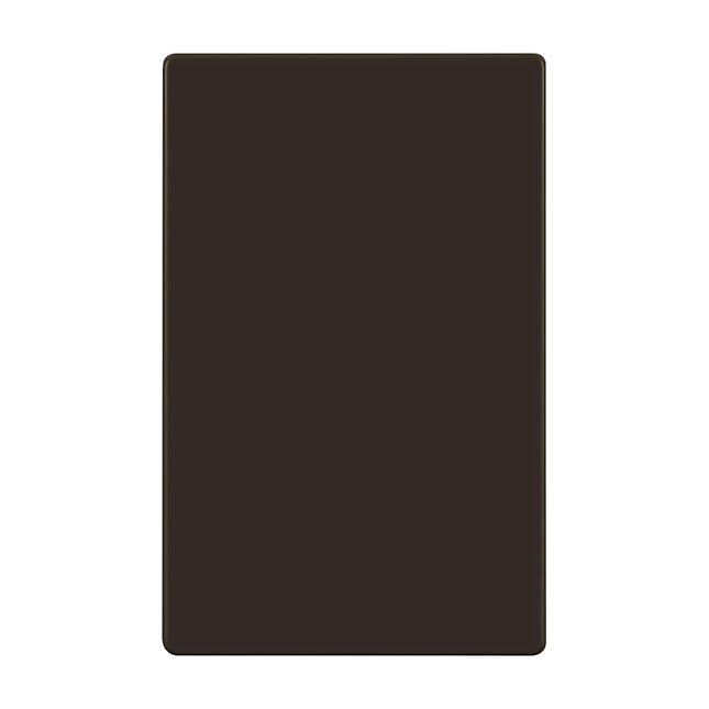 ENERLITES Screwless Blank Wall Plate, Child Safe Blank Device Outlet Cover, Standard Size, 1-Gang 4.68" x 2.93", Polycarbonate Thermoplastic, UL Listed, SI8801-BR, Glossy, Brown