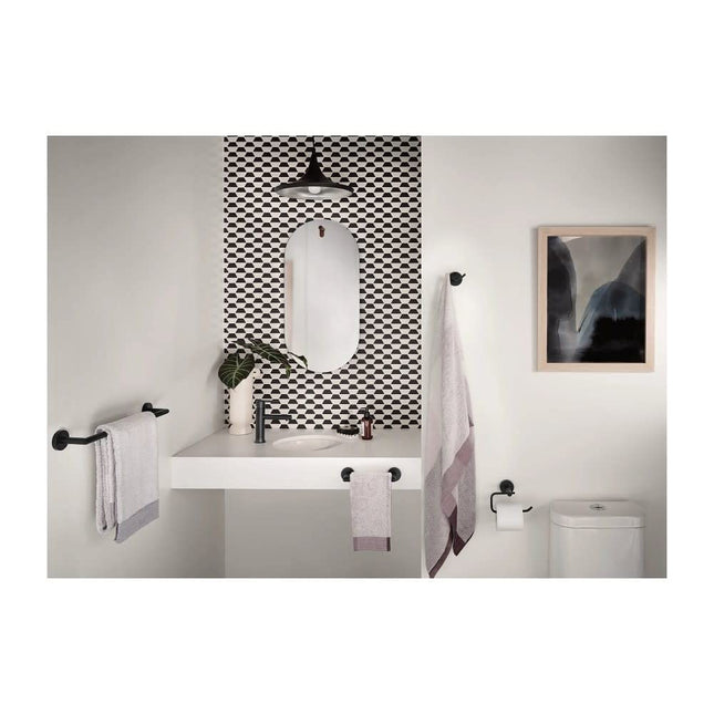 Moen 4005856 Barre porte-serviettes Arlys 45,72 cm, noir mat