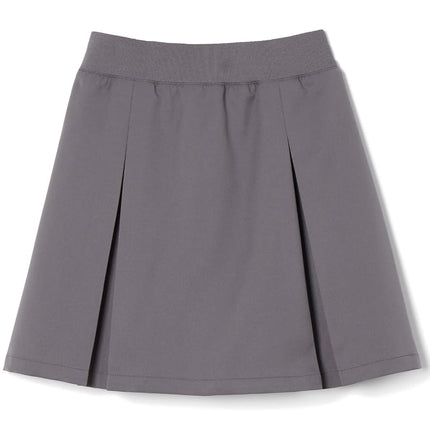 French Toast Girls' Pull-on Kick Pleat Scooter School Uniform Skirt, Grey, 10