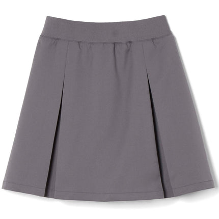Falda escolar de uniforme con pliegue frontal para niña French Toast, gris, talla 10