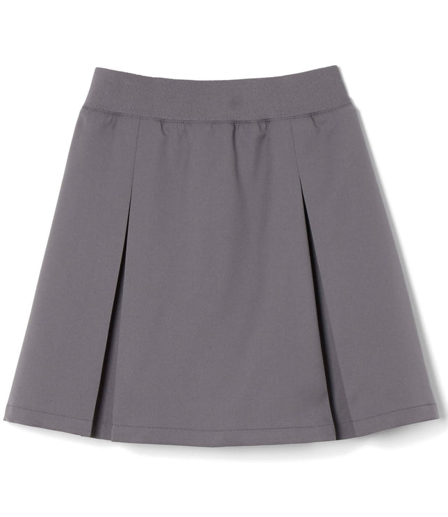 Falda escolar de uniforme con pliegue frontal para niña French Toast, gris, talla 10