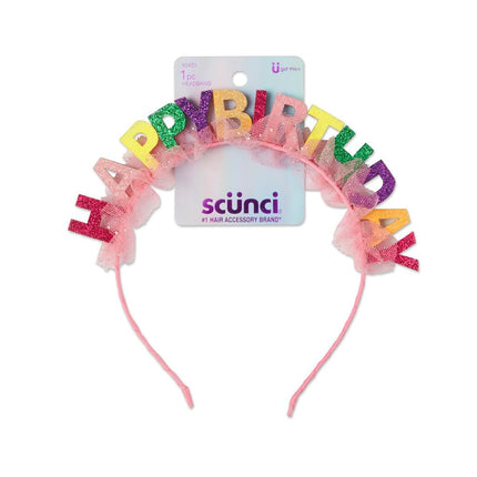 Scunci by Conair Birthday headband- Birthday girl 