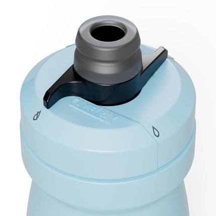 CamelBak Podium 21oz Bike Water Bottle - Easy Squeeze Bottle - Fits Most Bike Cages, Crystal Blue