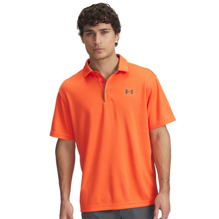 Under Armour Mens Tech Polo Shirt Orange M