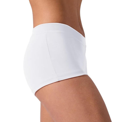 Capezio Boys Cut Low Rise Short - Girls, White, In