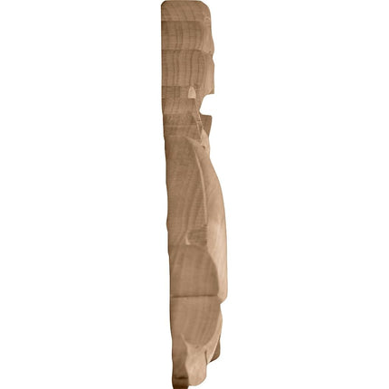 Ekena Millwork ONL12X03X01FRAL Small Farmingdale Center with Scrolls, 12 1/4-Inch x 3 1/4-Inch x 5/8-Inch, Alder