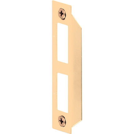 PRIME-LINE E 2435, Brass Mortise Door Strike, Plated for Bit Key Locks, 1 Pack