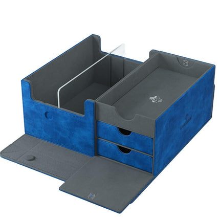 Gamegenic Game's Lair 600+ Convertible Deck Box | Double-Sleeved Card Storage | Premium Card Game Protector | Nexofyber Surface | Holds up to 600 Cards | Blue Color | Made by,Various,GGS20087ML