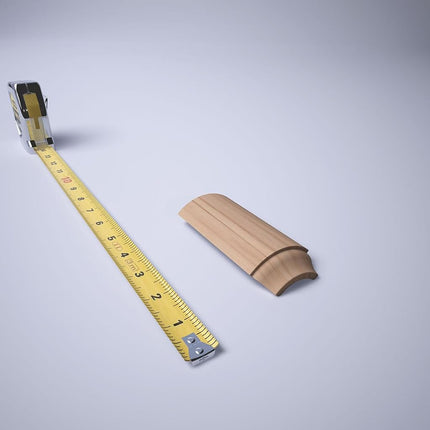 4 1/4"H x 1 5/16"P WM620 Americraft Solid Hardwood Stain Grade Bullnose Outside Corner Moulding, Alder (Matches Moulding MLDW01X04WM620AL)