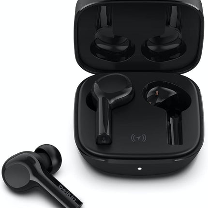 Belkin Wireless Earbuds, SoundForm Freedom True Wireless Bluetooth Earphones with Wireless Charging Case IPX5 Certified Sweat and Water Resistant with Deep Bass for iPhones and Androids - Black