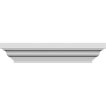 Ekena Millwork CRH04X75ST-1 75" Bottom 81" Top Width x 4 H x 1/2" P Standard Crosshead