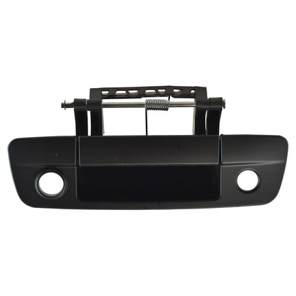 TRQ Tailgate Handle with Rear View Camera Black fo