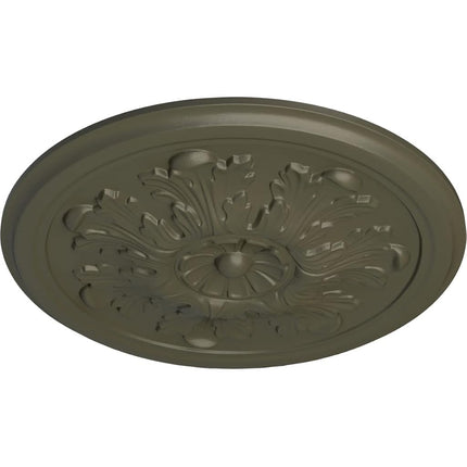 Ekena Millwork CM12LEWHF Legacy Acanthus Ceiling Medallion, 12 3/4"OD x 7/8"P (Fits Canopies up to 3 1/2"), Hand-Painted Witch Hazel