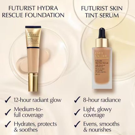 Estée Lauder Futurist Hydra Rescue Moisturising Foundation SPF 45 for a 12-Hour Glow, 35ml