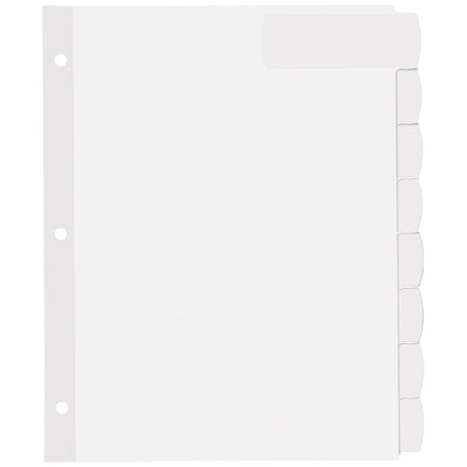 Avery Big Tab Printable Large White Label Dividers with Easy Peel, 8 Tabs, 20 Sets (14441)