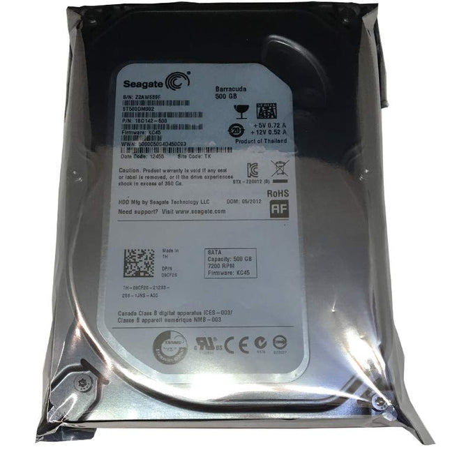 SEAGATE 500GB 7200RPM 16MB Cache SATA 3.5