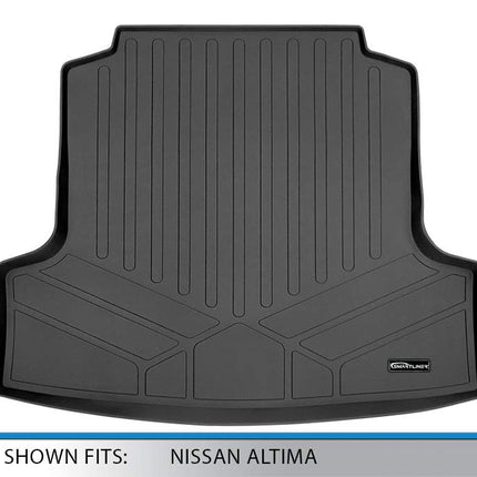 SMARTLINER All Weather Custom Fit Cargo Liner Trunk Floor Mat Black for 2019 Nissan Altima