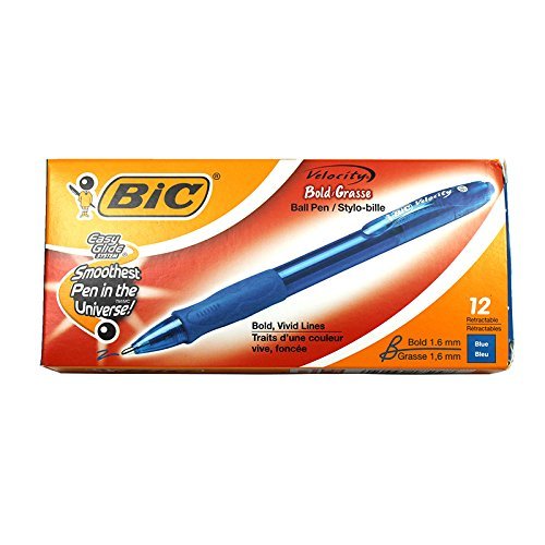 BIC USA INC BIC VELOCITY BOLD BALL PENS BLUE DZ (S