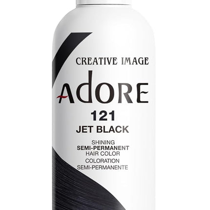 Adore Semi Permanent Hair Colour 118 ml, Jet Black