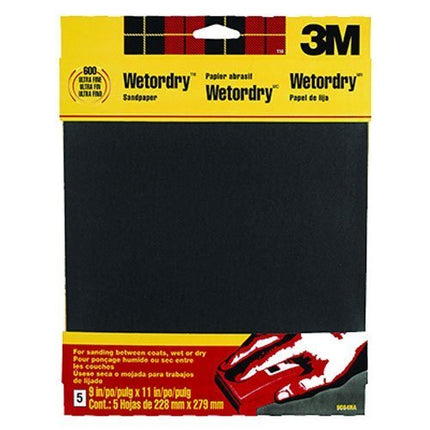 3M Wetordry Sandpaper, 9-Inch by 11-Inch, Super Fi