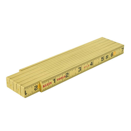 Klein Tools 911-6 Regla Plegable de 6 Pies, Fibra de Vidrio Duradera, Lectura Exterior