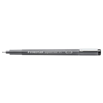 STAEDTLER 308 05-9M Pigment Ink Pen for Drawing, Drawing, Journal, 0.5mm, Black, 5 Pack