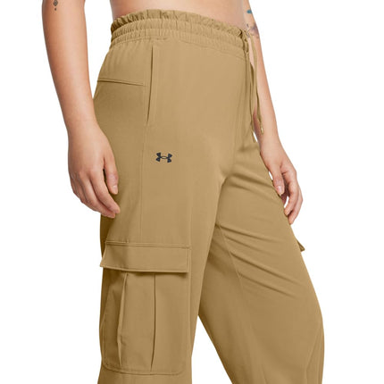 Under Armour Women's Armoursport Woven Cargo Pants, (263) Camel / / White, XX-Large