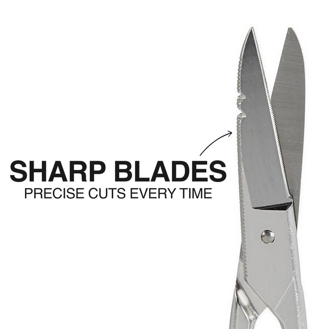 Stainless Steel Scissors, Electrician Free Fall Snips KLEIN TOOLS 2100-8, Yellow/Silver