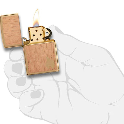 Zippo Woodchuck Flame Zippo Woodchuck USA Flame Lighter, Brown, one Size