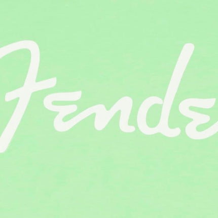 Fender Spaghetti Logo T-Shirt, Surf Green, M/L