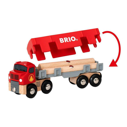 BRIO World Lumber Truck Toy Vehicle for Kids Age 3 Years Up