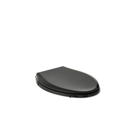 Kohler 75796-RL-7 Cachet Nightlight Readylatch Quiet-Close Elongated Toilet Seat, Black Black